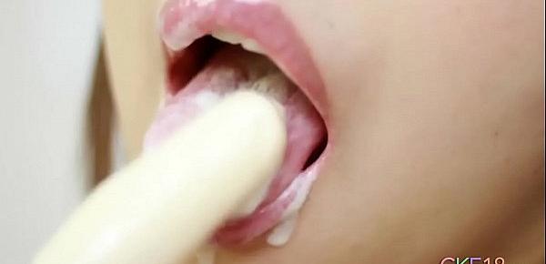  Lick until it creams!